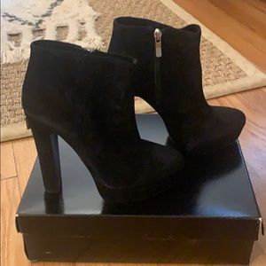 BCBG black booties